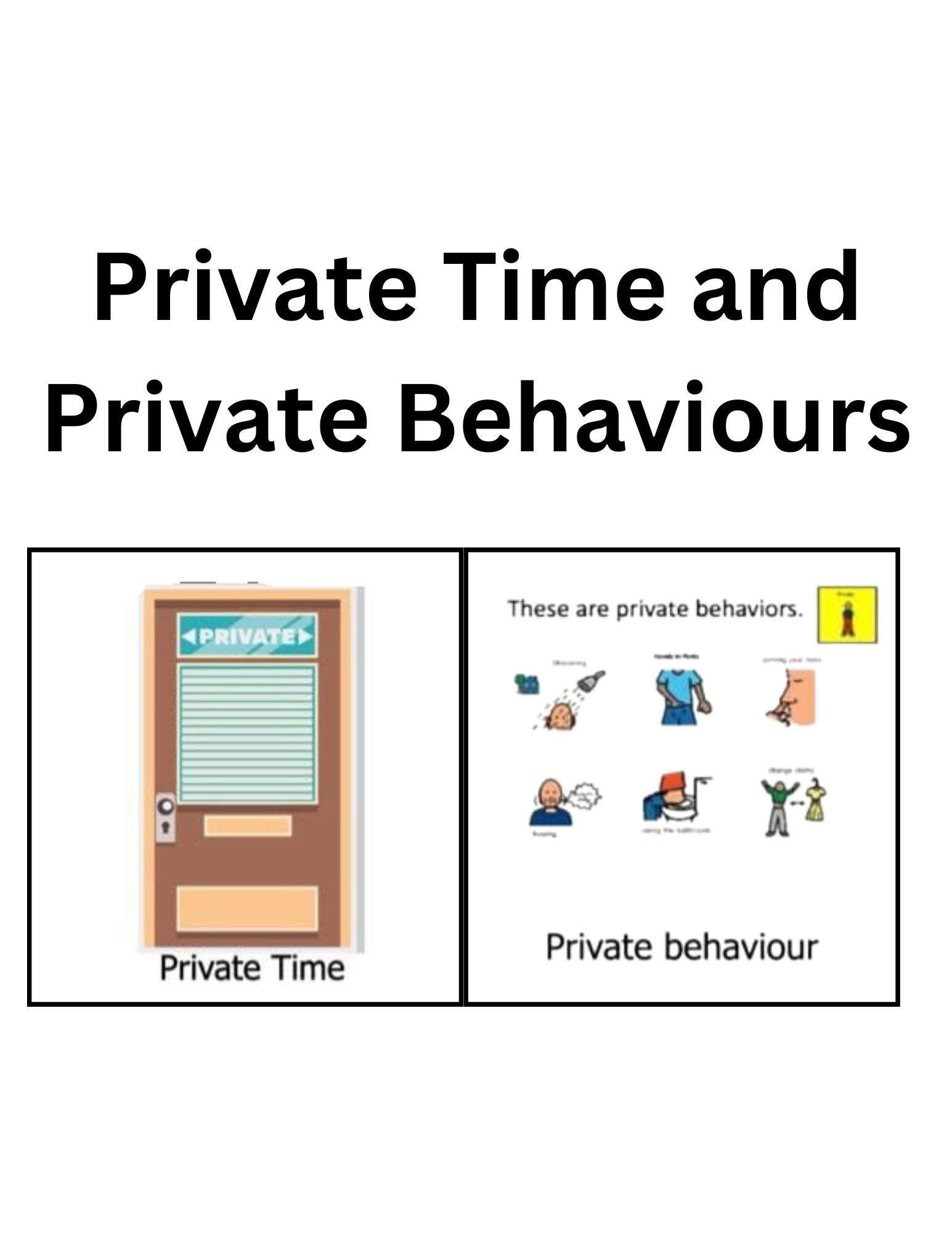 Private Behaviors Social Story for Kids | Autism, Sensory Needs, Public vs. Priv