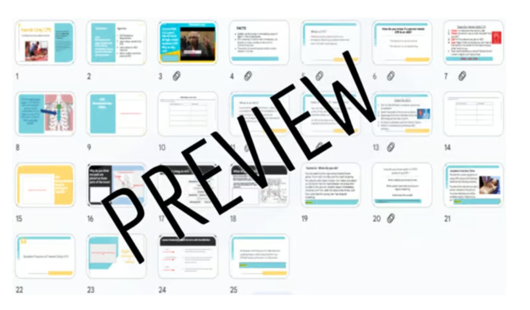 CPR and AED Virtual Google Slides Lesson + Activity