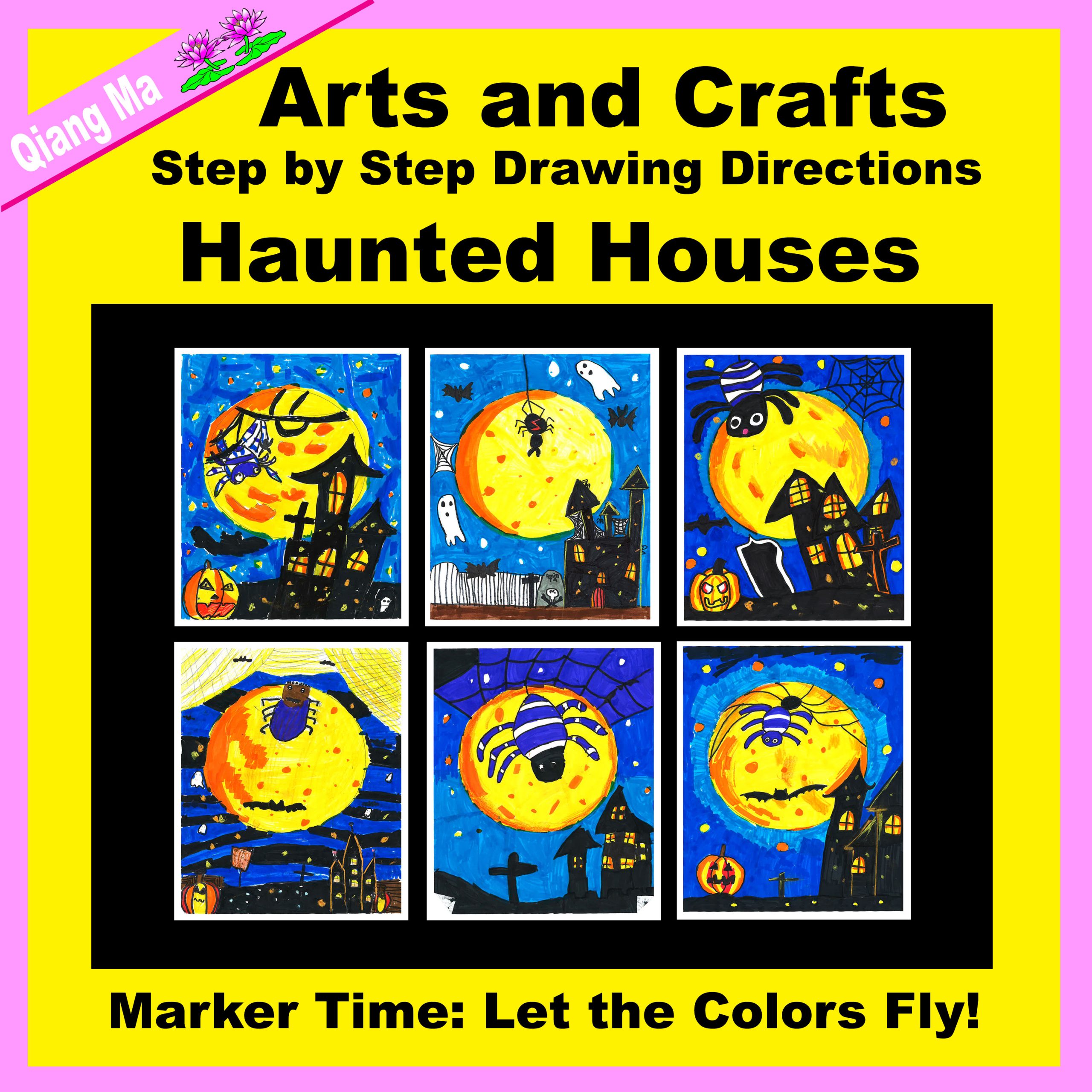 Arts and Crafts: Haunted Houses Drawing
