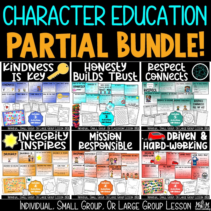 Character Education Smaller Bundle | Grades 3–5 SEL Lessons