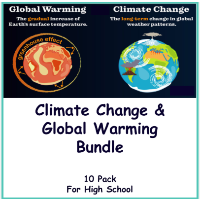 Climate Change & Global Warming Bundle (10 Pack) - High School Level