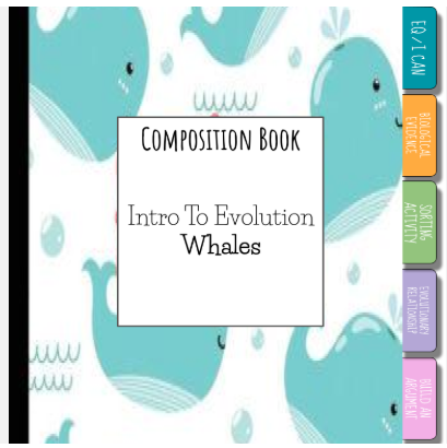 Intro To Evolution - Whales - Google Slides Activity Interactive Notebook