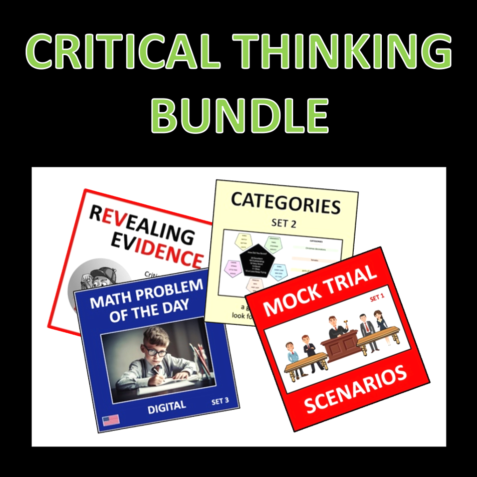 Critical Thinking Bundle - activities to engage your students