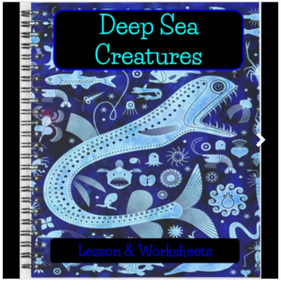 Marine Biology - Deep Sea Creatures - Powerpoint Lesson & Worksheets