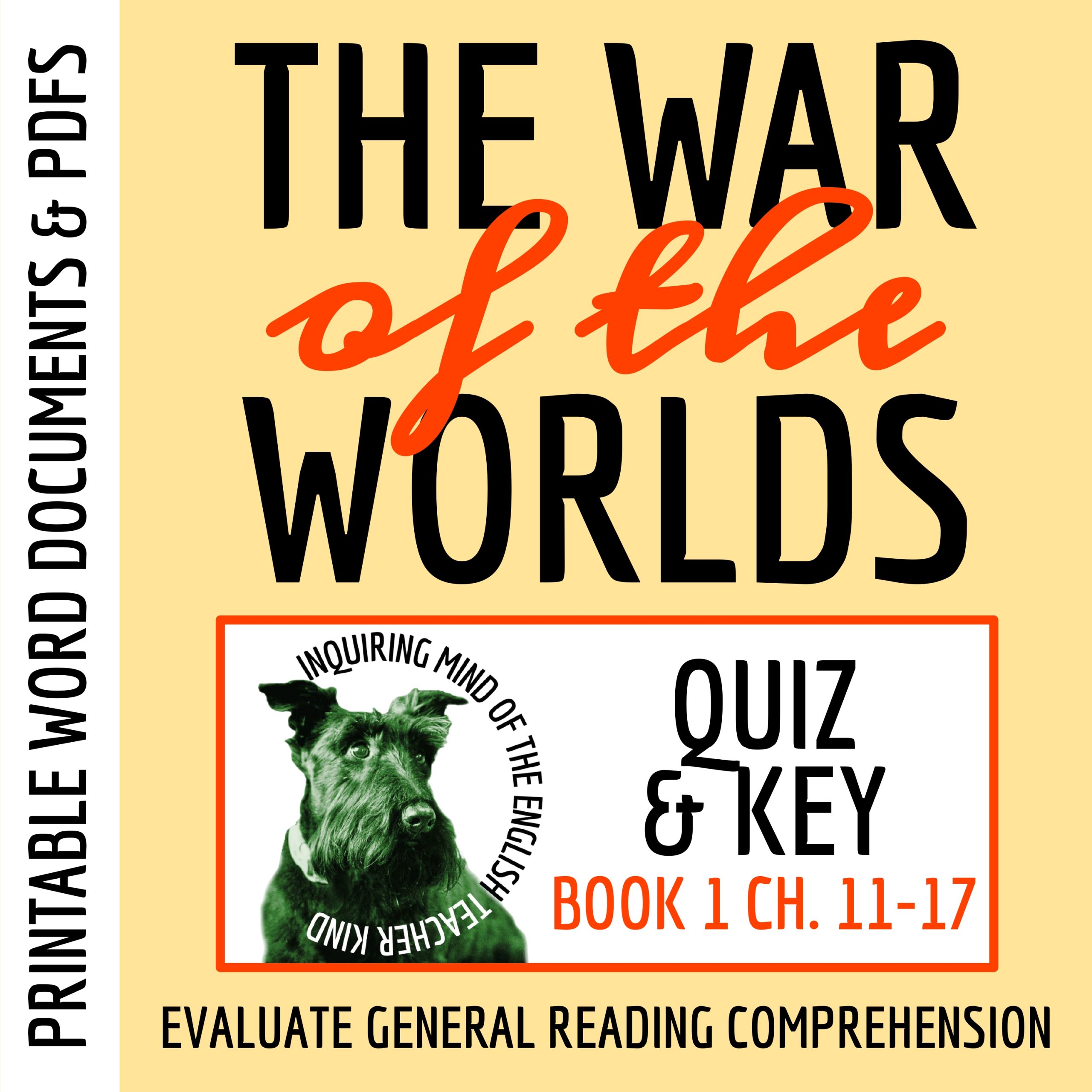 The War of the Worlds Book 1 Chapters 11 through 17 Quiz and Answer Key