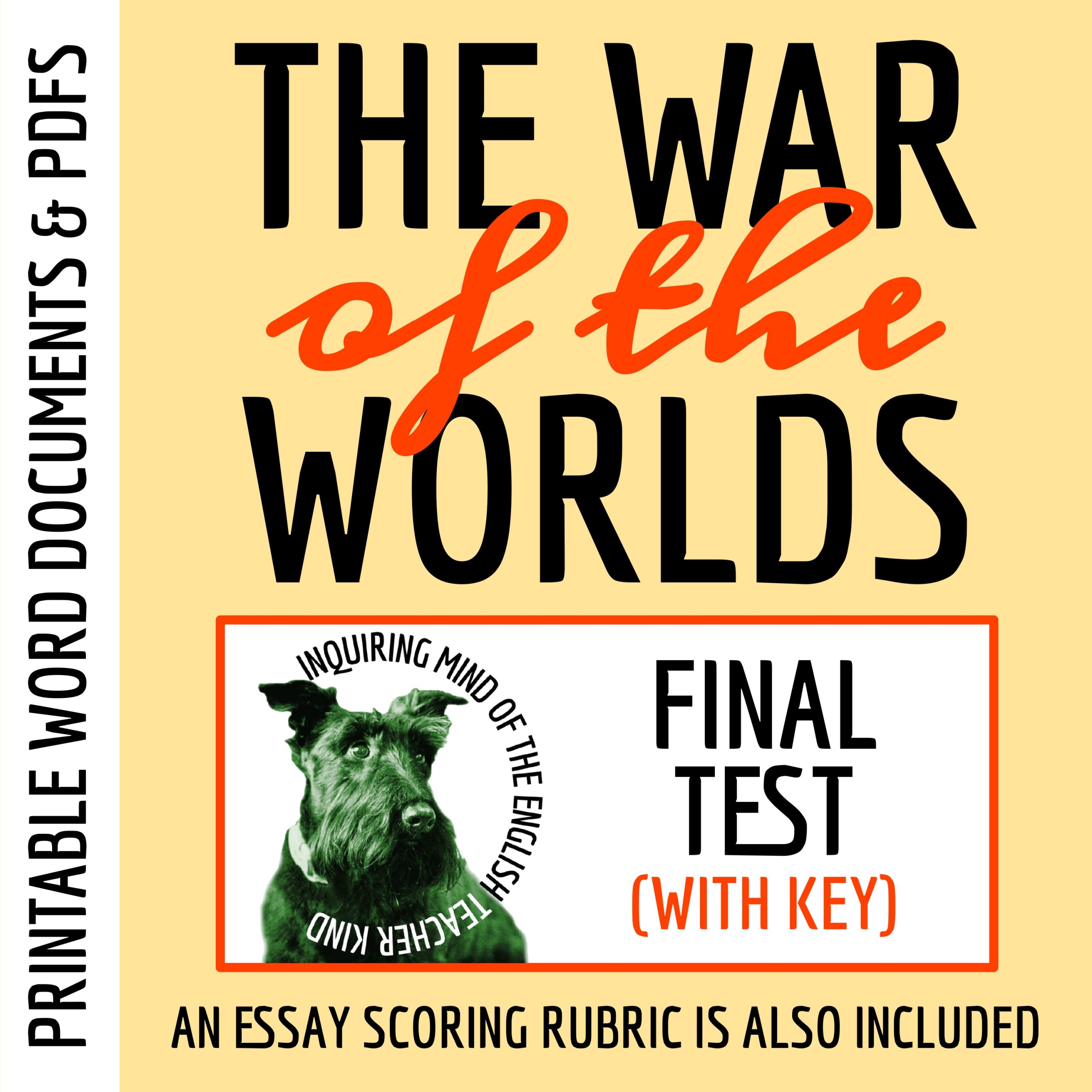 The War of the Worlds by H. G. Wells Test and Answer Key