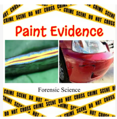 Paint Evidence - Forensic Science Lessons, Worksheets, Lab Activity