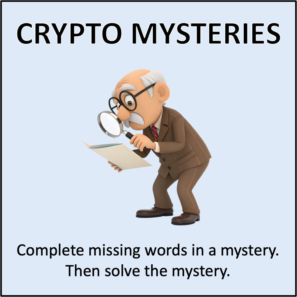 Crypto Mysteries - for critical thinking