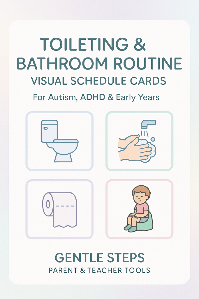 Toileting & Bathroom Routine Visual Schedule Cards | Autism | ADHD ...