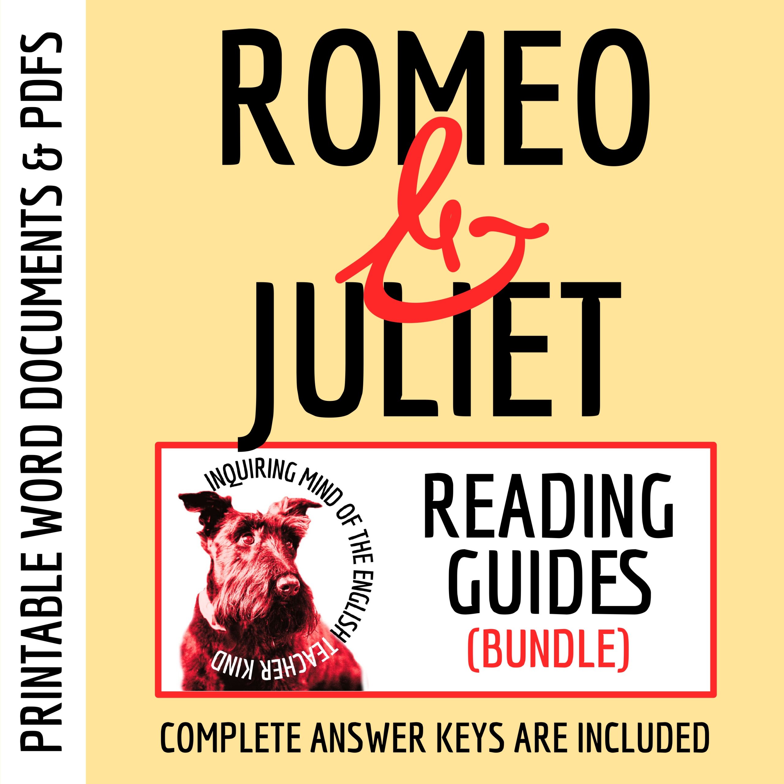 Romeo and Juliet Reading Guides and Answer Keys