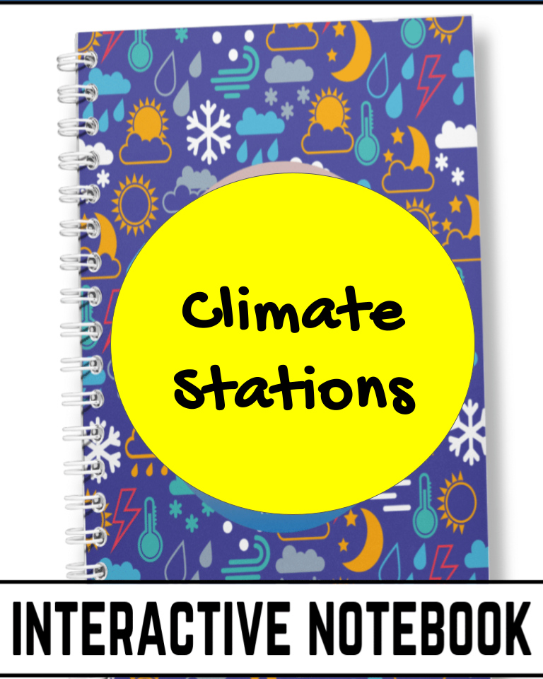 Climate Stations Digital VIRTUAL Interactive Notebook