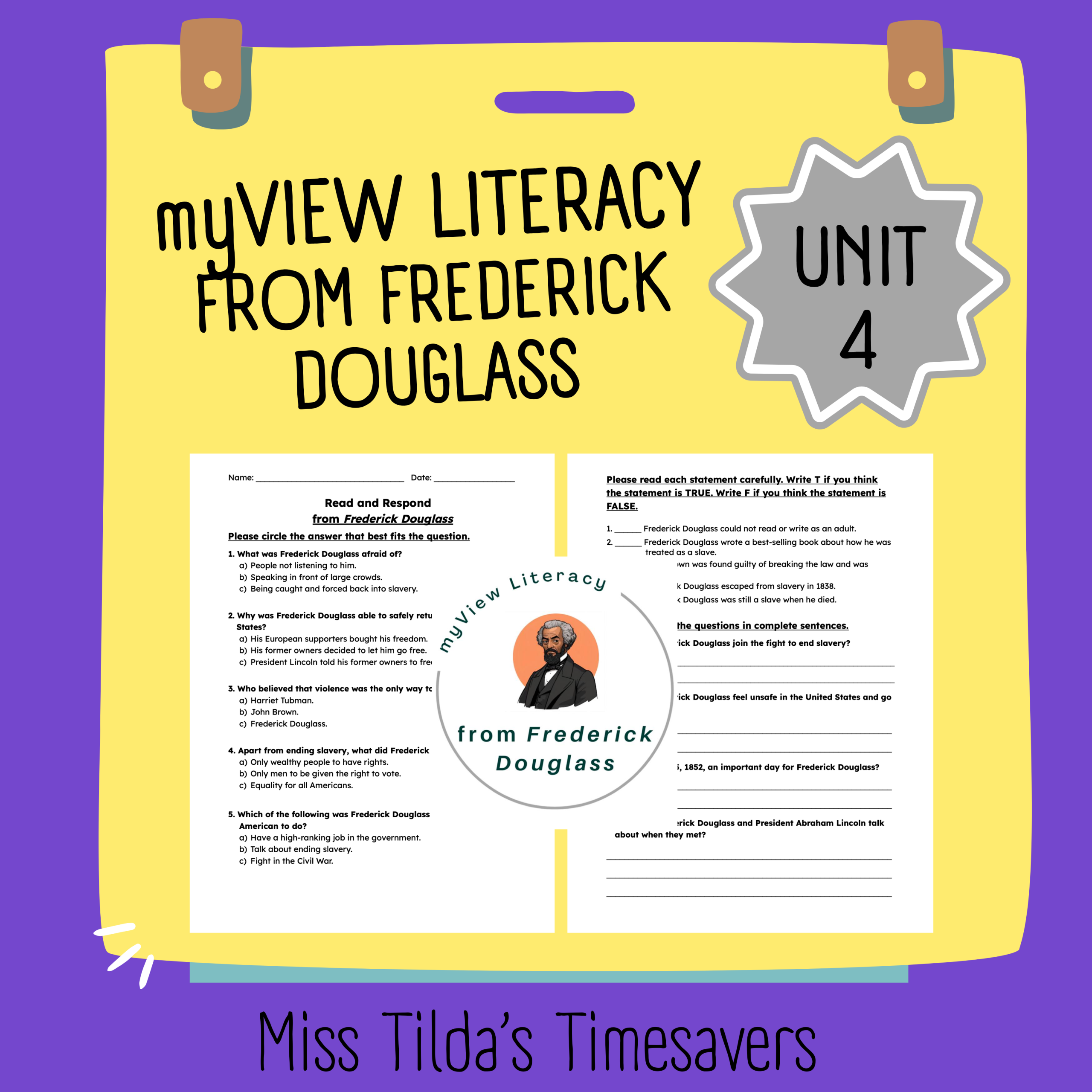 from Frederick Douglass - Grade 3 myView Literacy