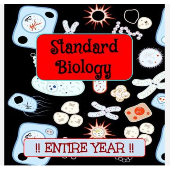 ENTIRE FULL YEAR Standard Biology PowerPoint Lessons, Worksheets, Labs, Quizzes