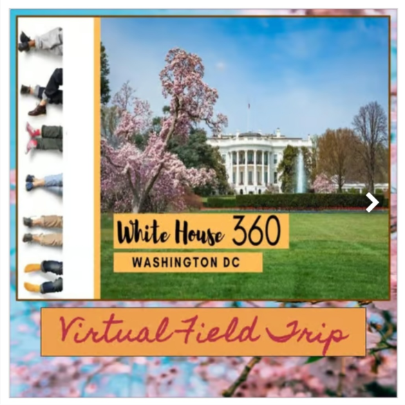 360 VIRTUAL Field Trip Tour of the White House Powerpoint