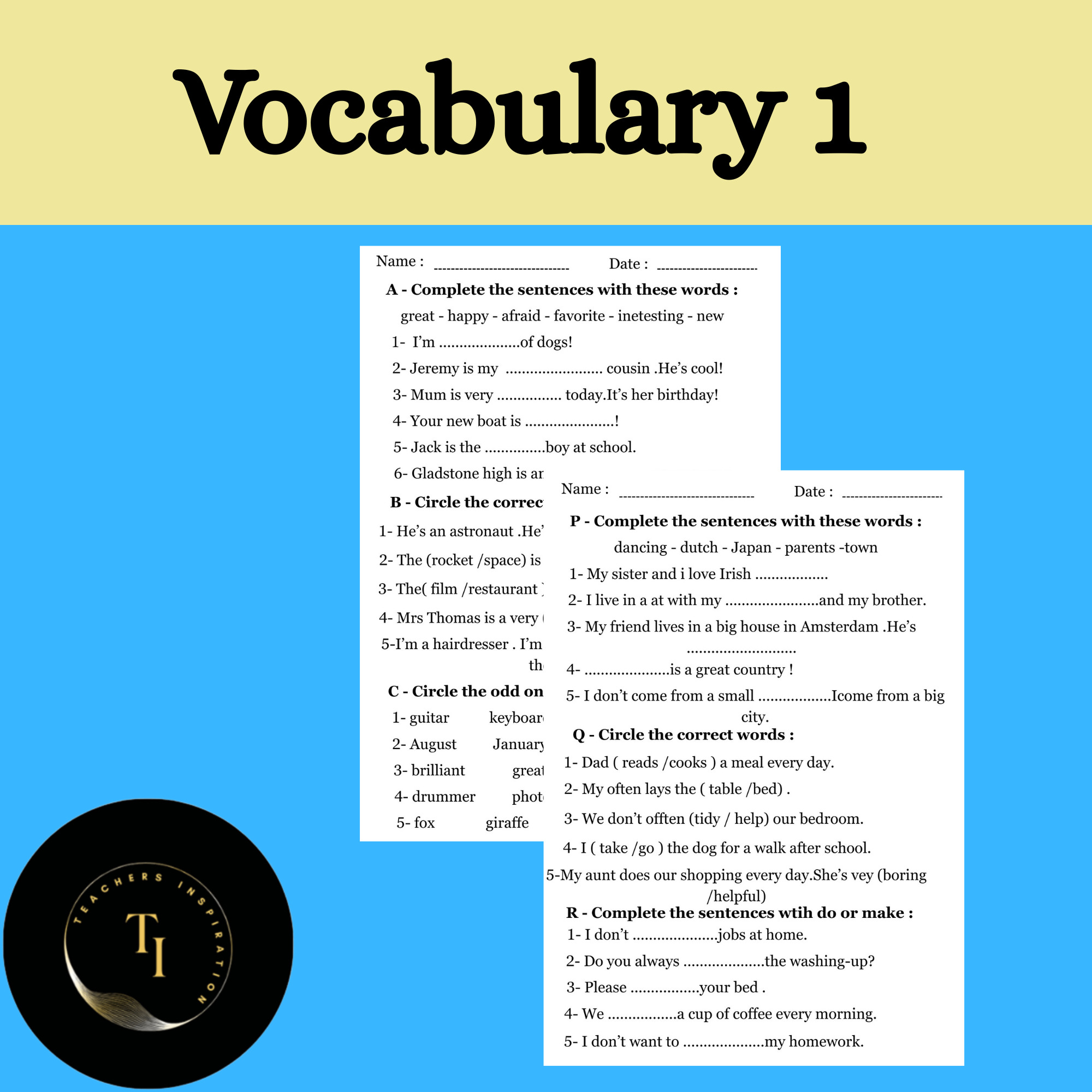 VOCABULARY 1