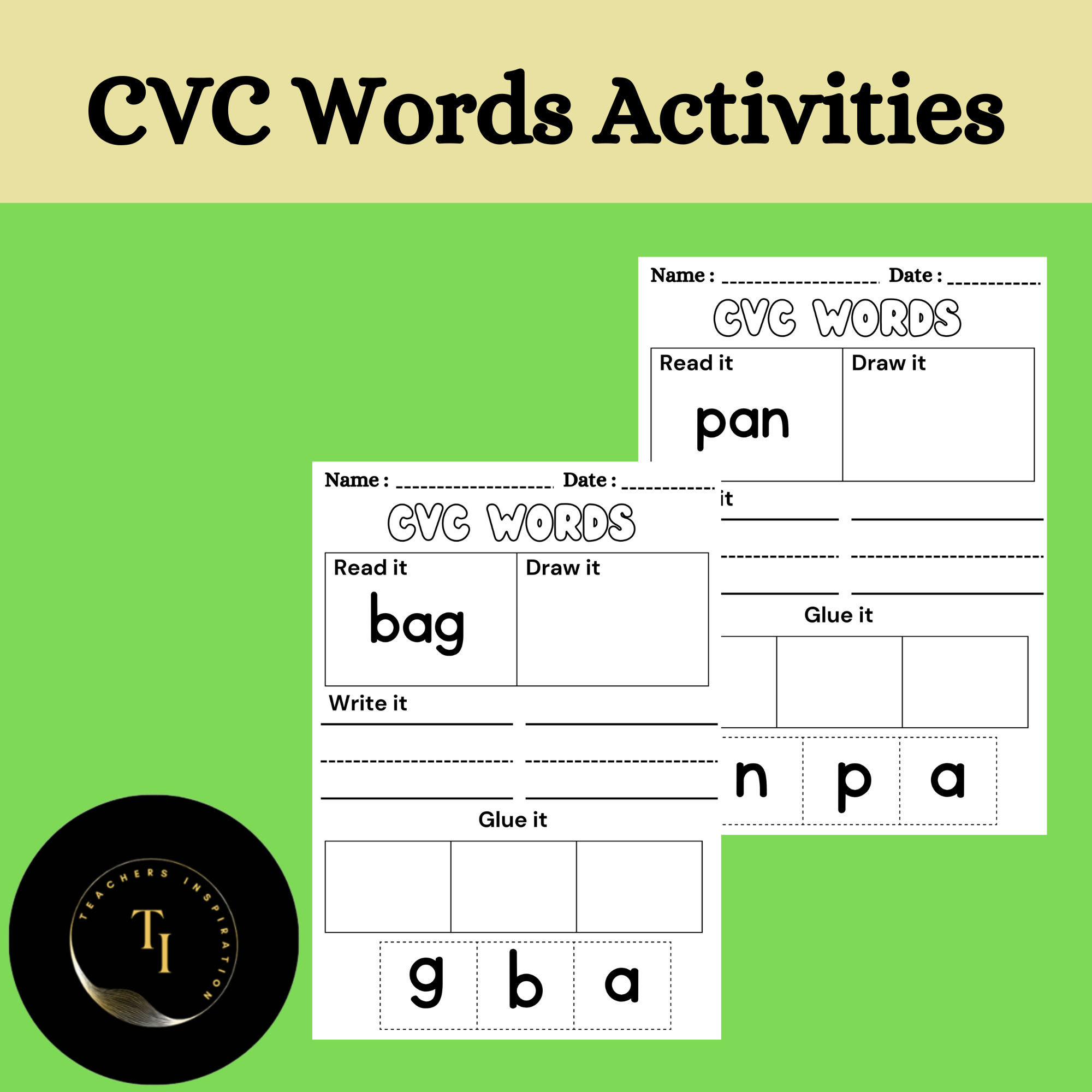 CVC WORDS ACTIVITIES