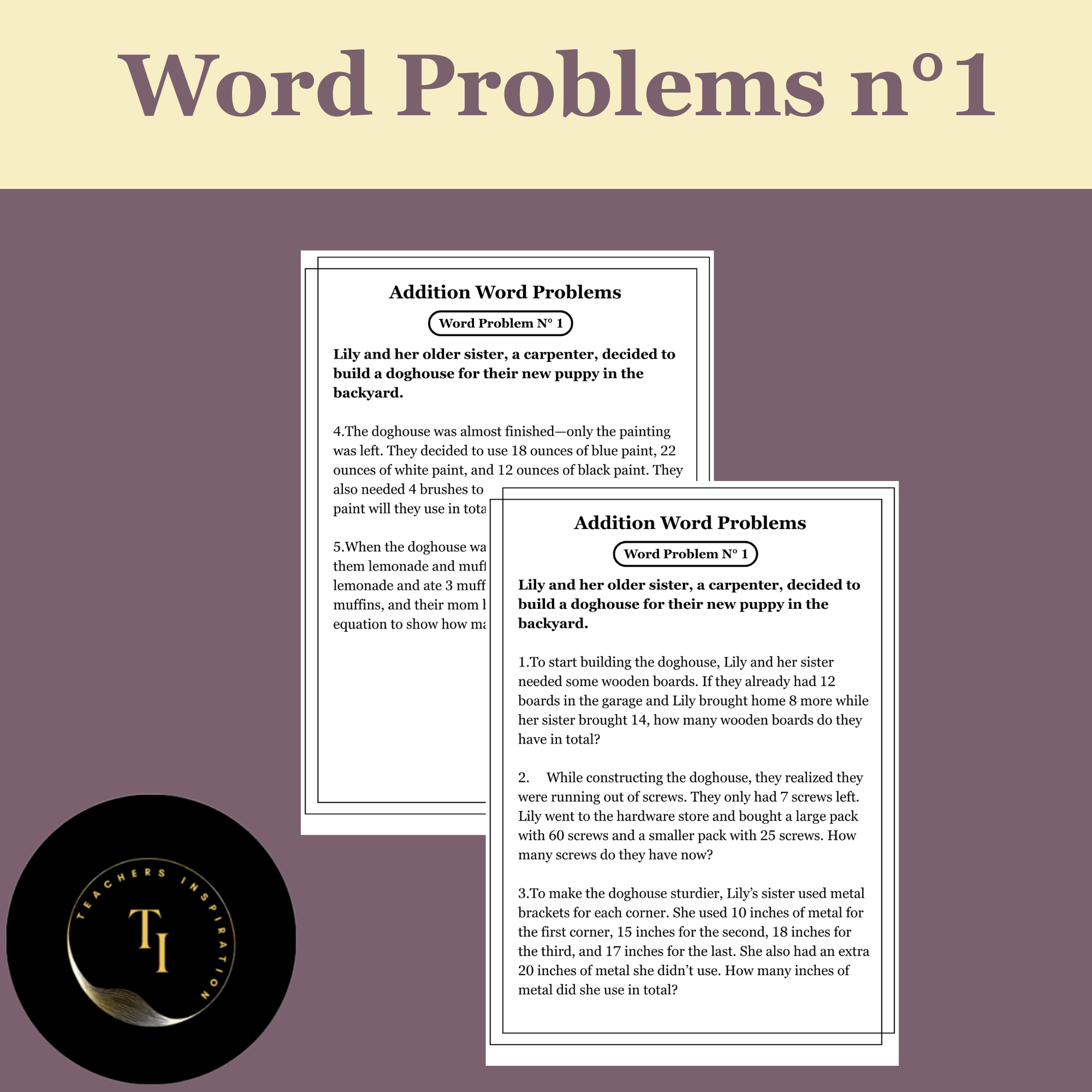 Word Problems n°1