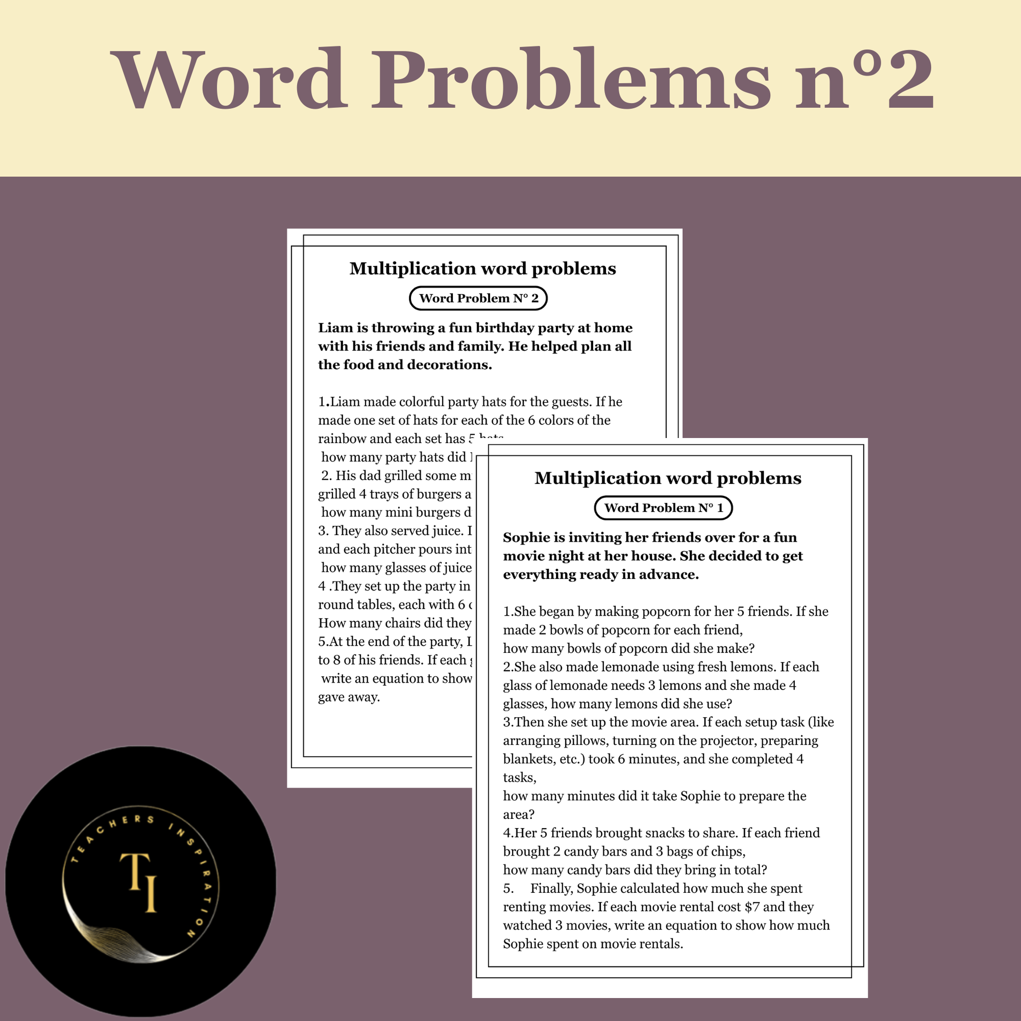 Word Problems n°2