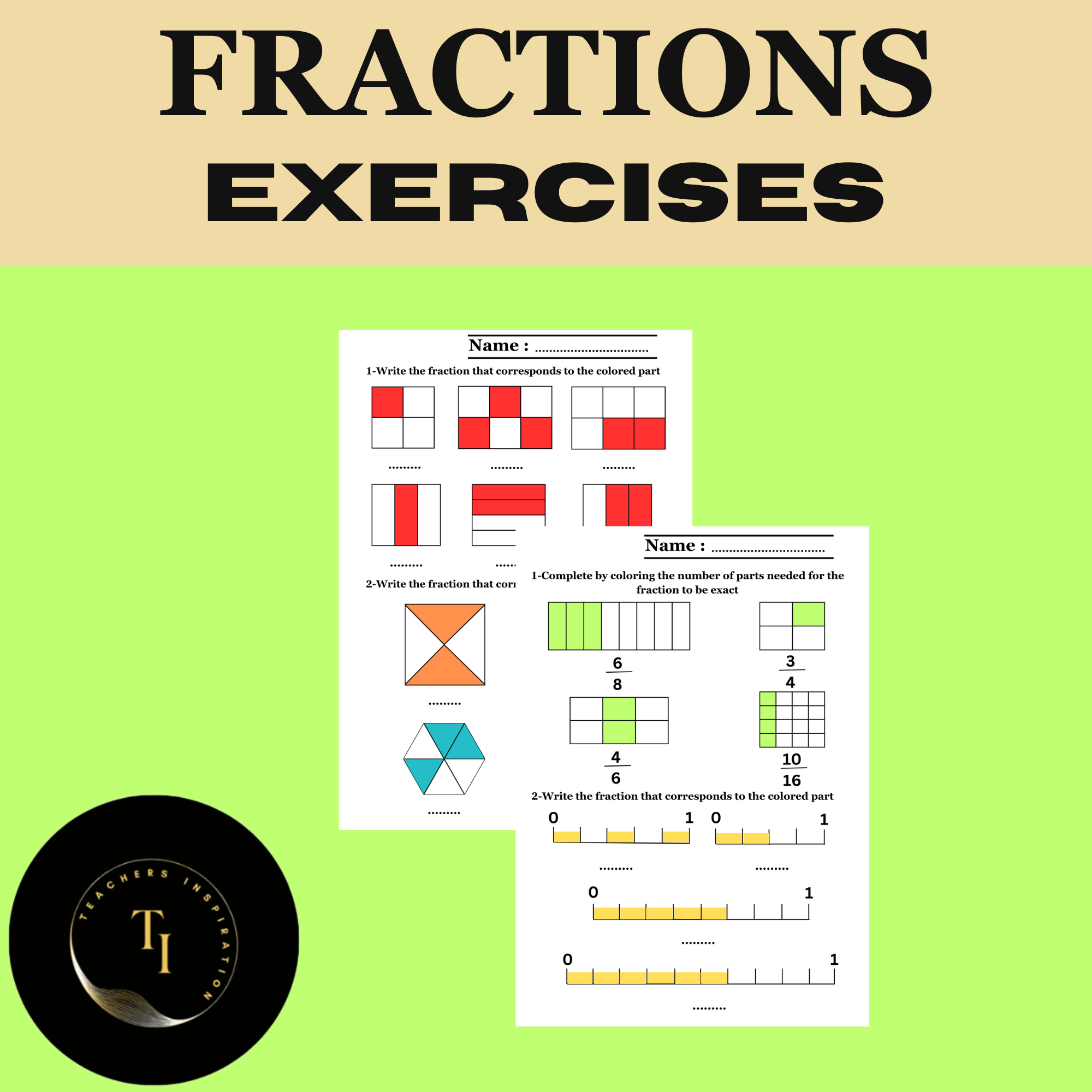FRACTIONS EXERCISES