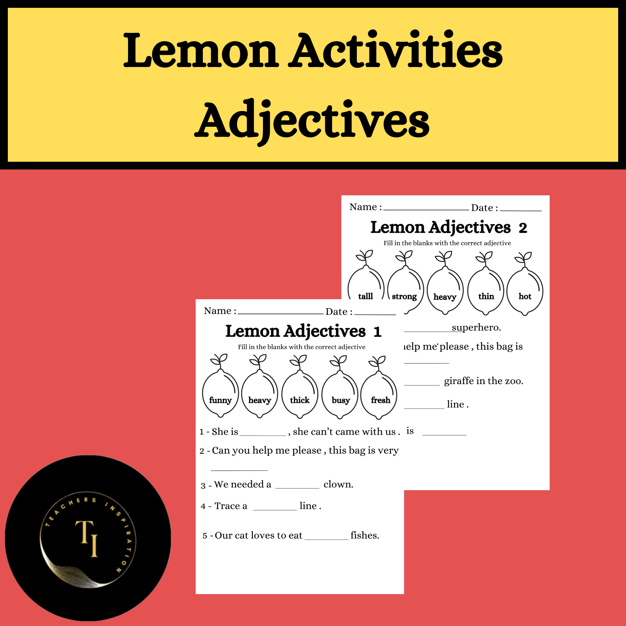 Lemon Grammar Activitie -Adjectives