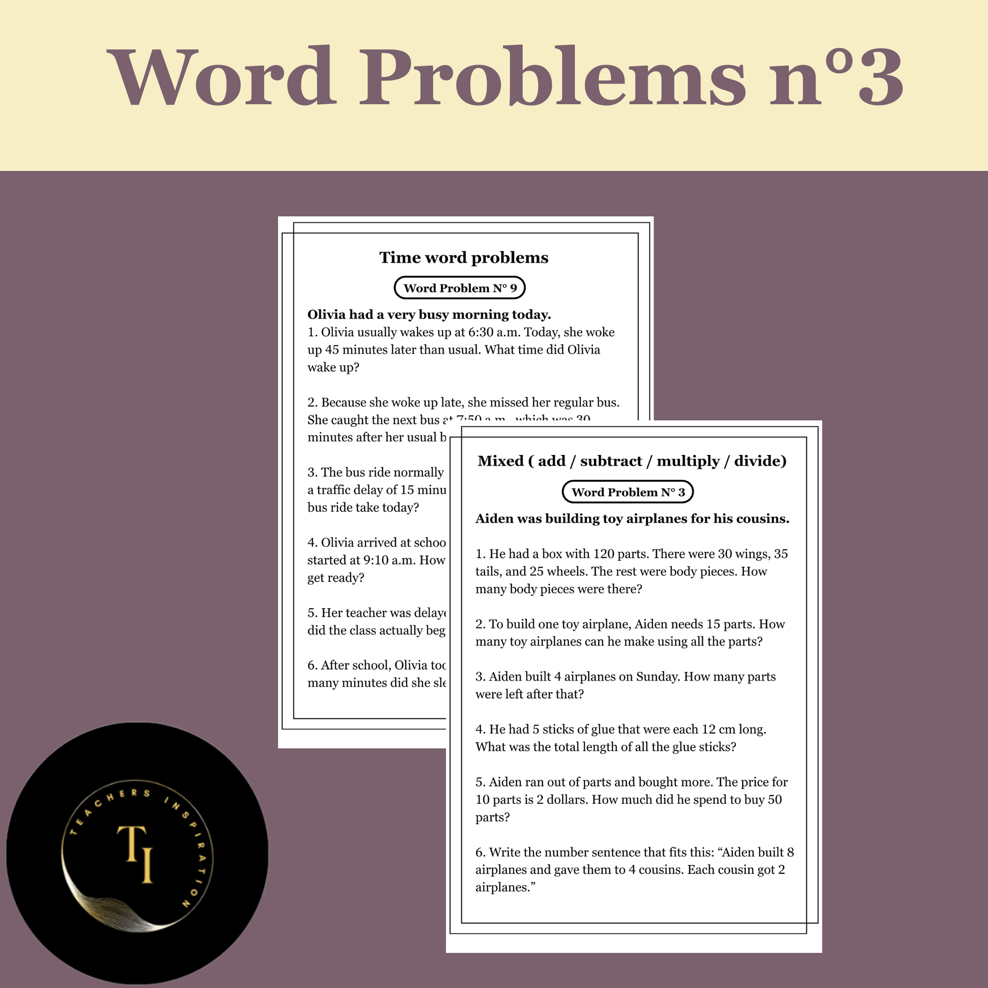 Word Problems n°3