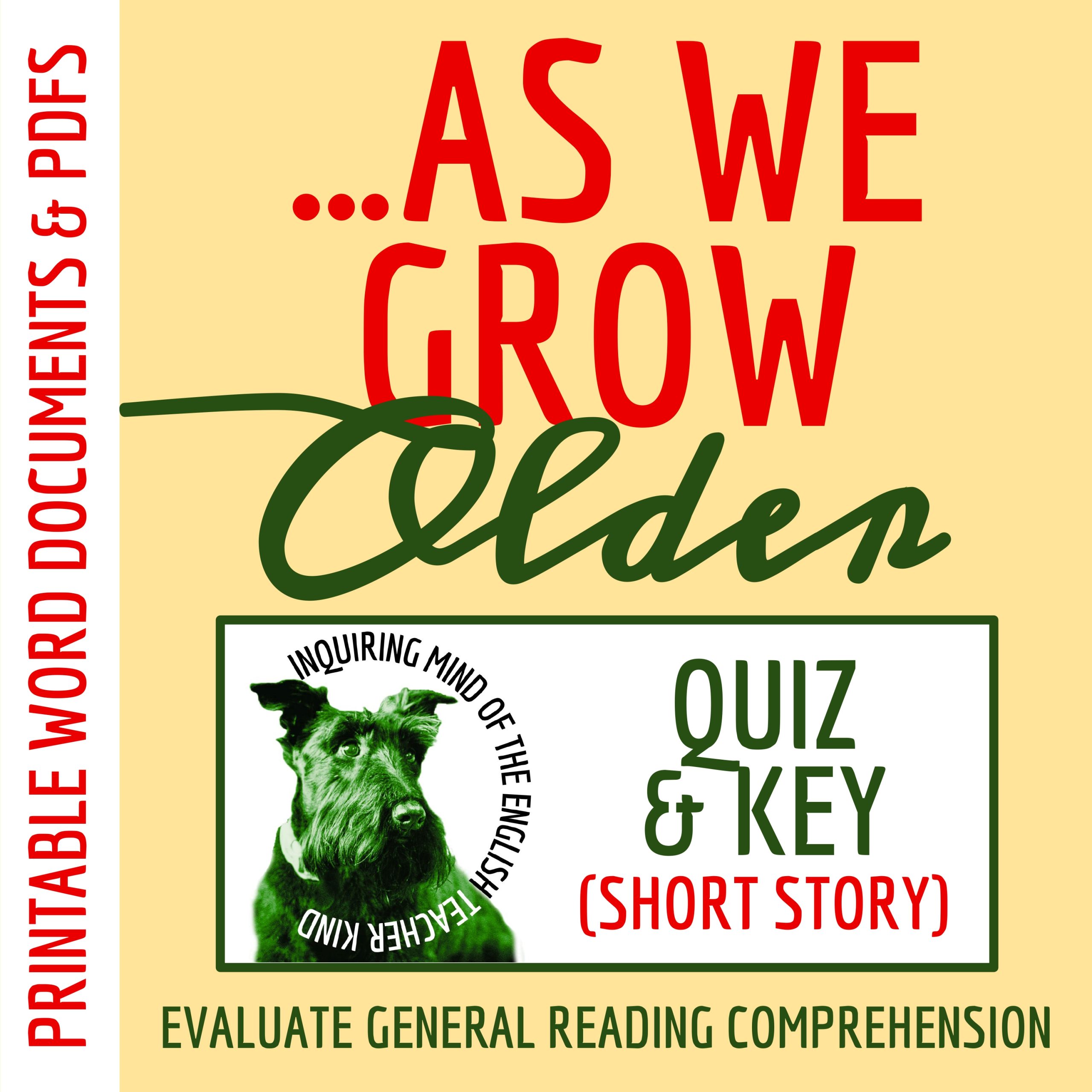 "What Christmas Is as We Grow Older" by Charles Dickens Quiz and Answer Key