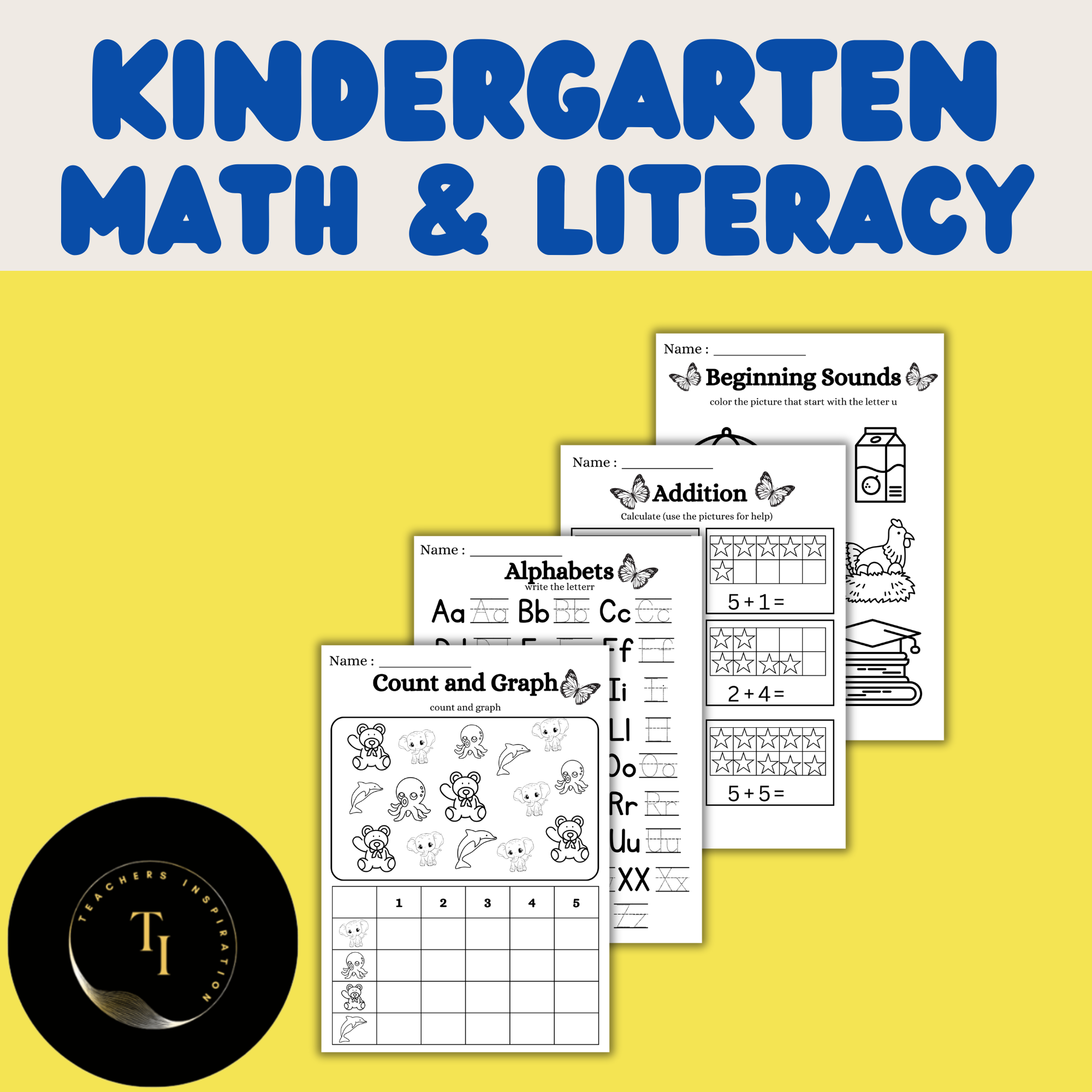 Kindergarten Math and Literacy