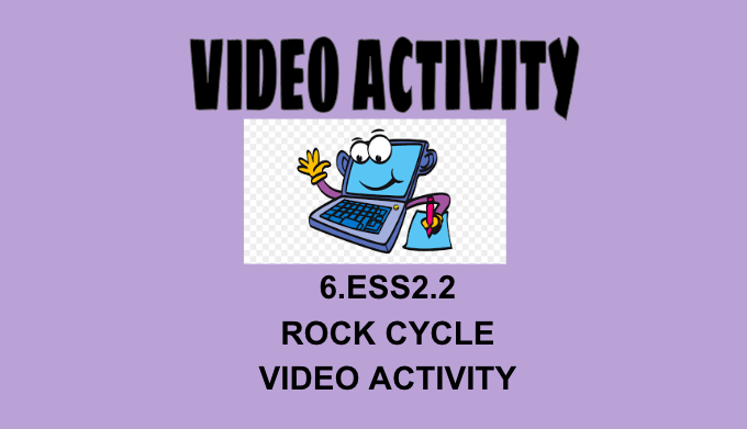 6.ESS2.2 Rock Cycle Video Activity