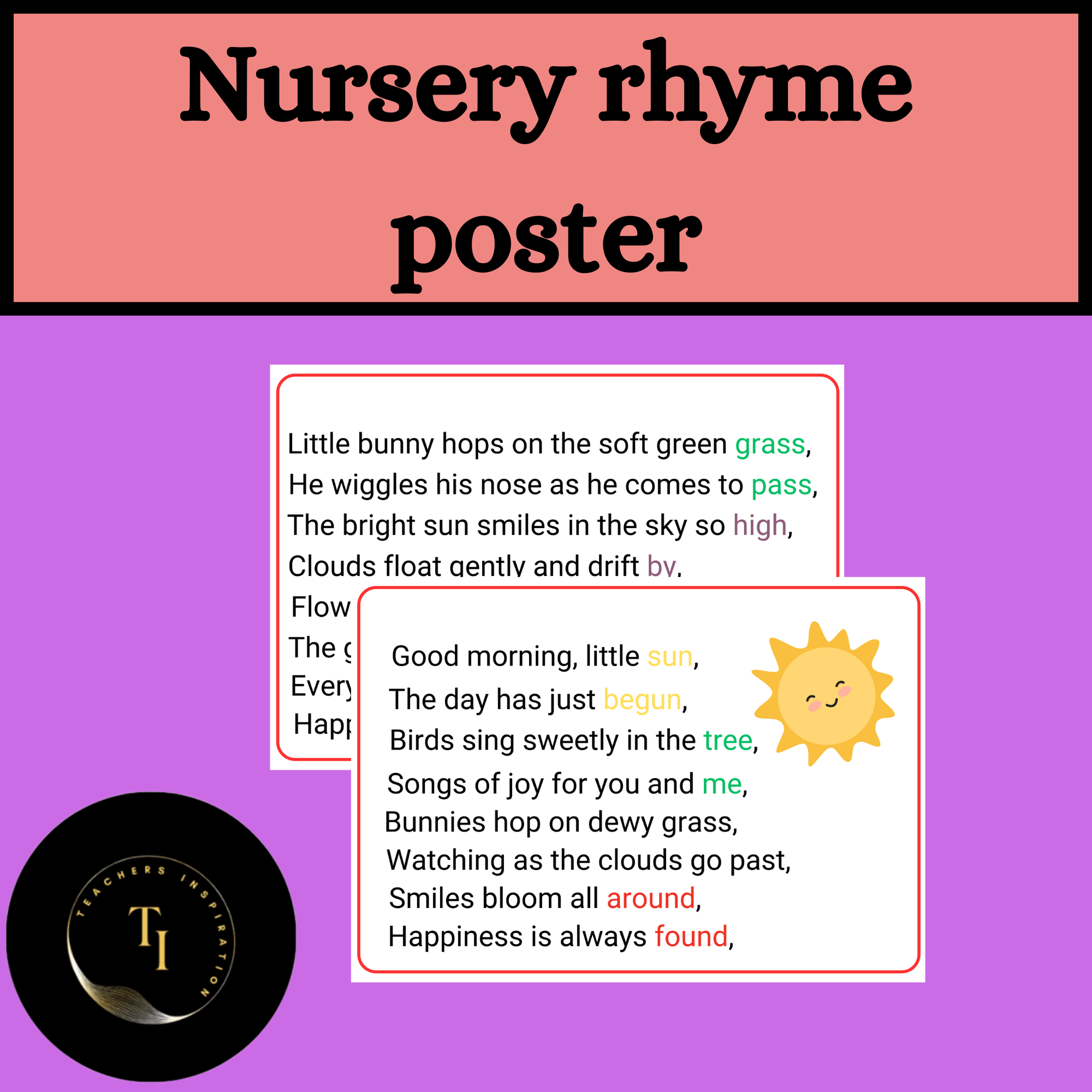 NURSERY RHYME POSTER