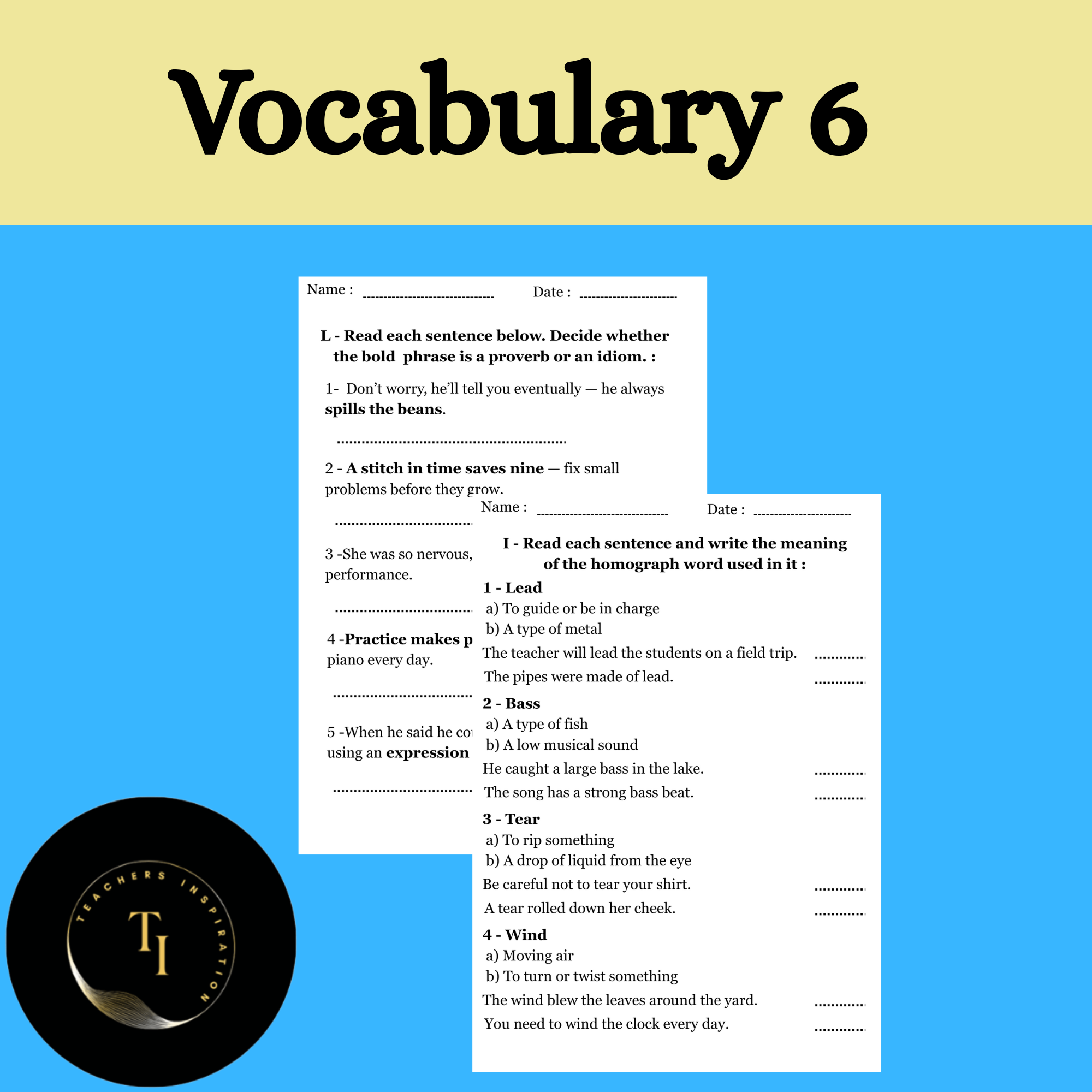 Vocabulary 6