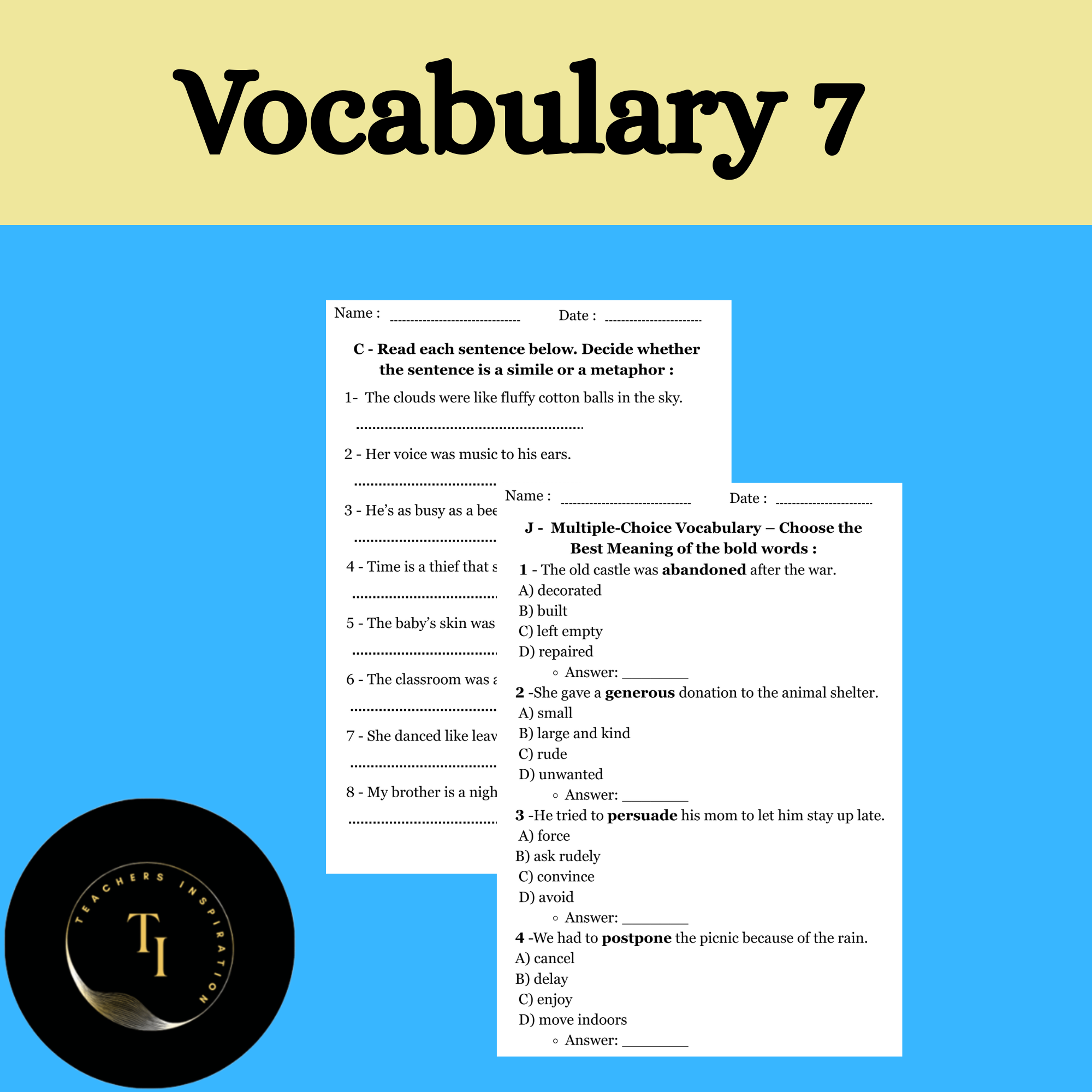 Vocabulary 7