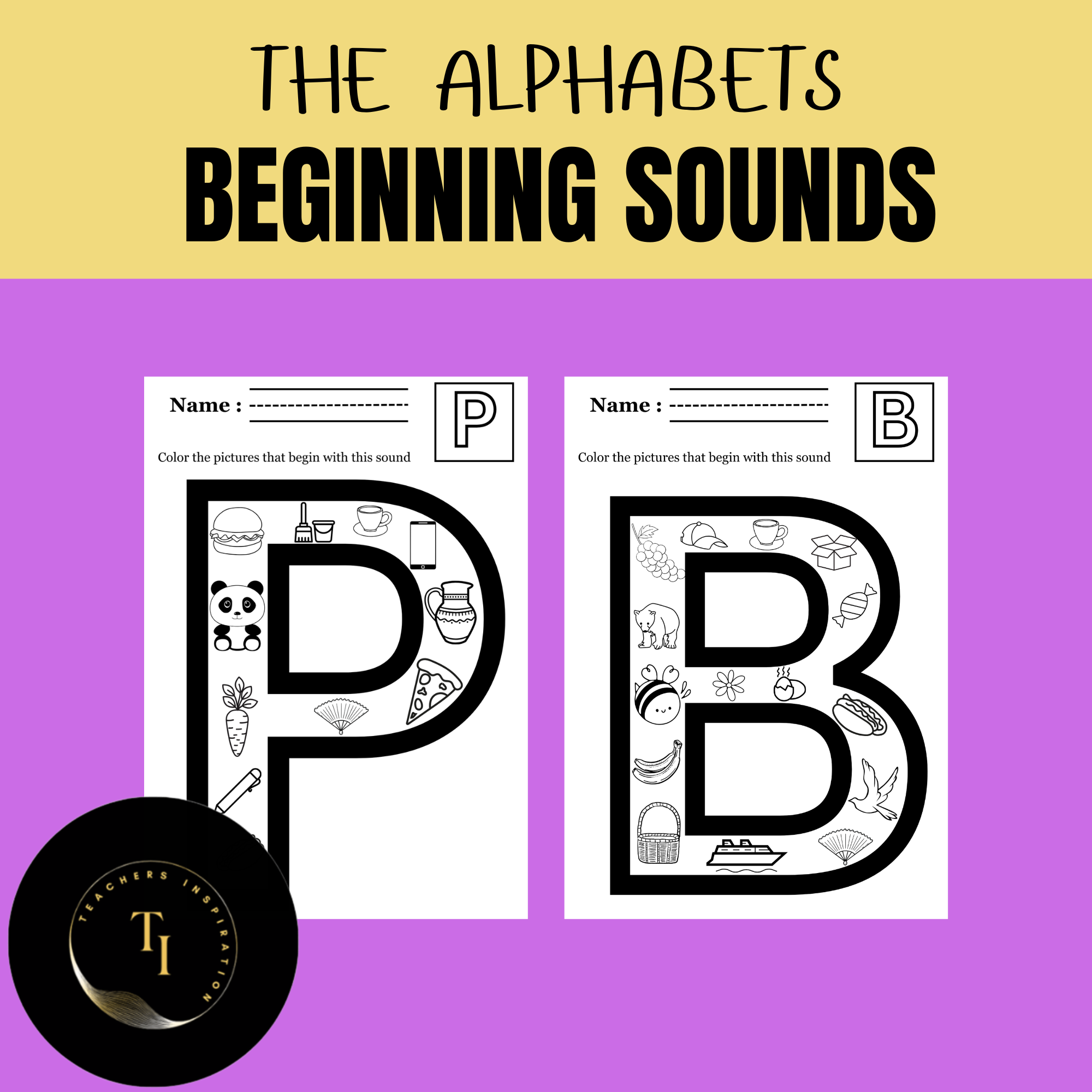 THE ALPHABETS BEGINNING SOUNDS
