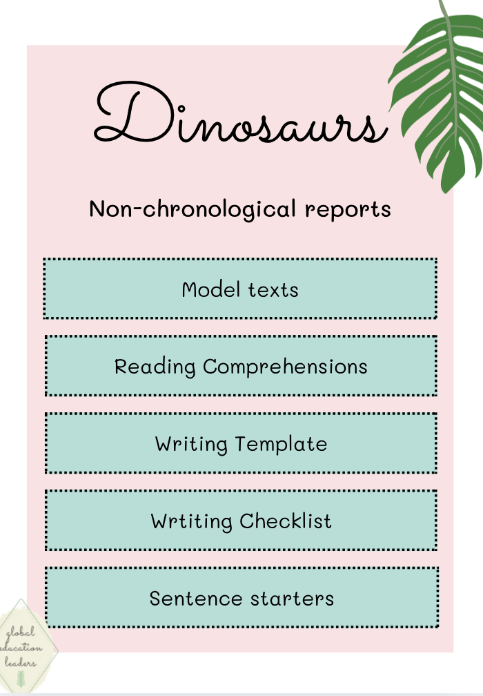 Non-chronological reports: Dinosaurs (Bundle)