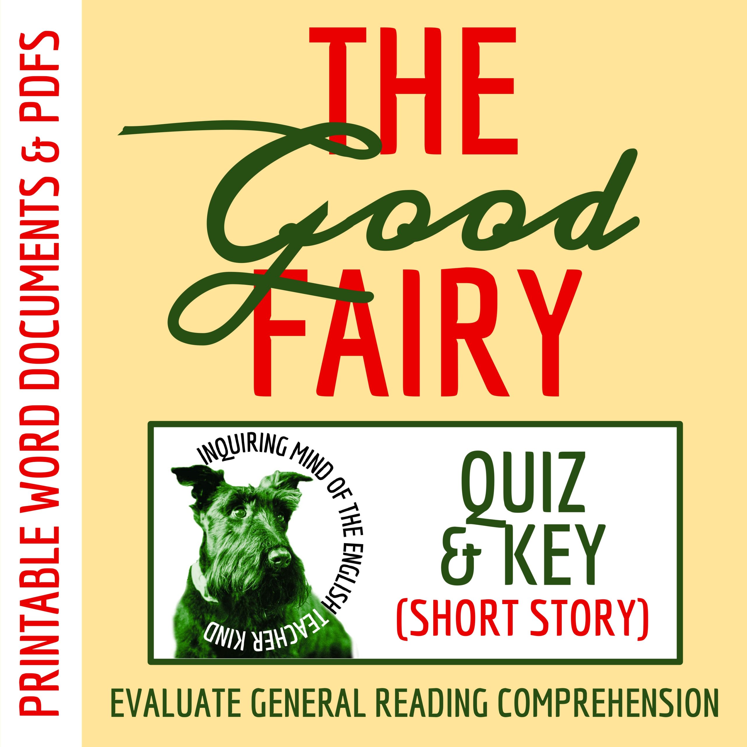 "Christmas; or, The Good Fairy" Quiz and Key | Short Story with Reading Comprehension Questions