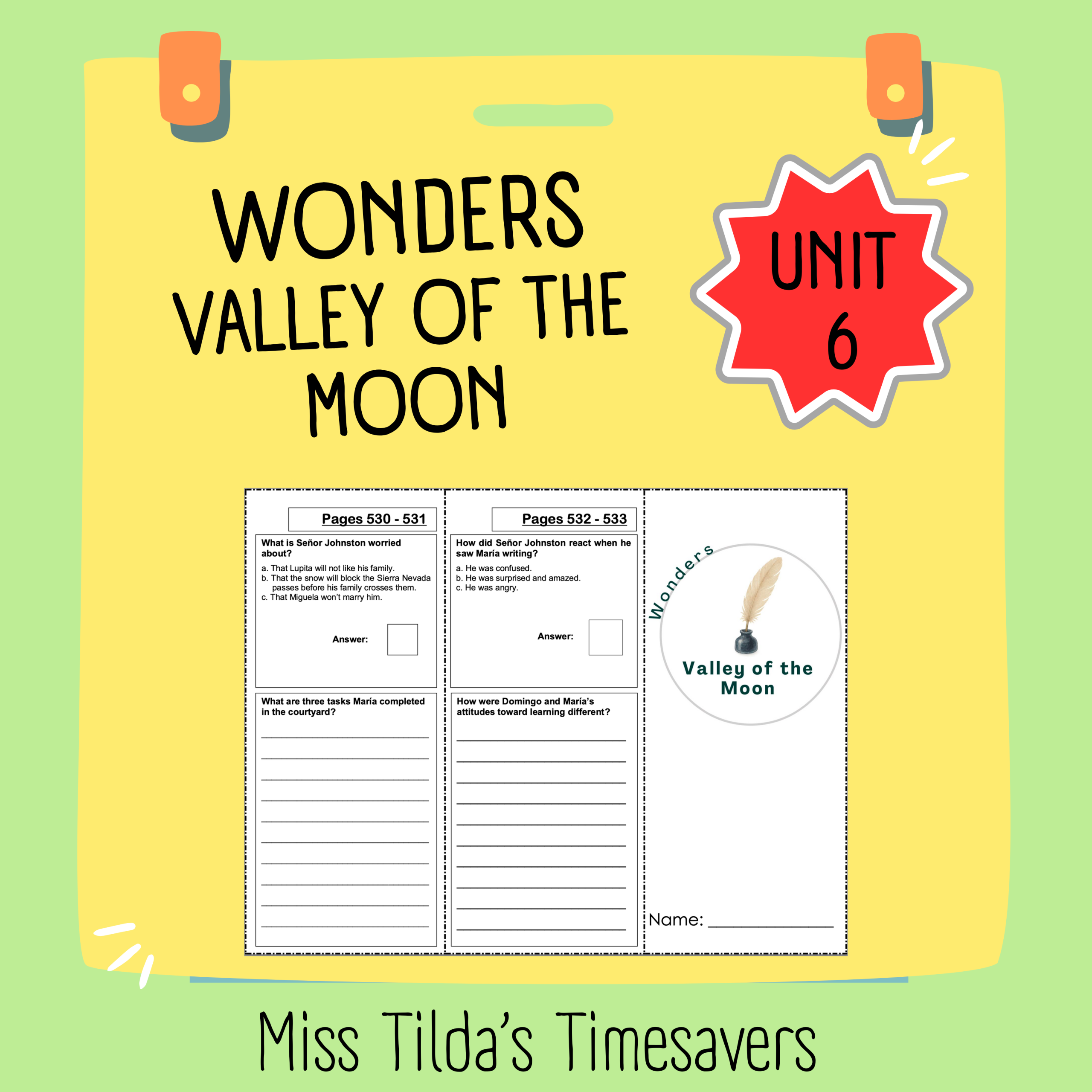 Valley of the Moon - Grade 4 Wonders