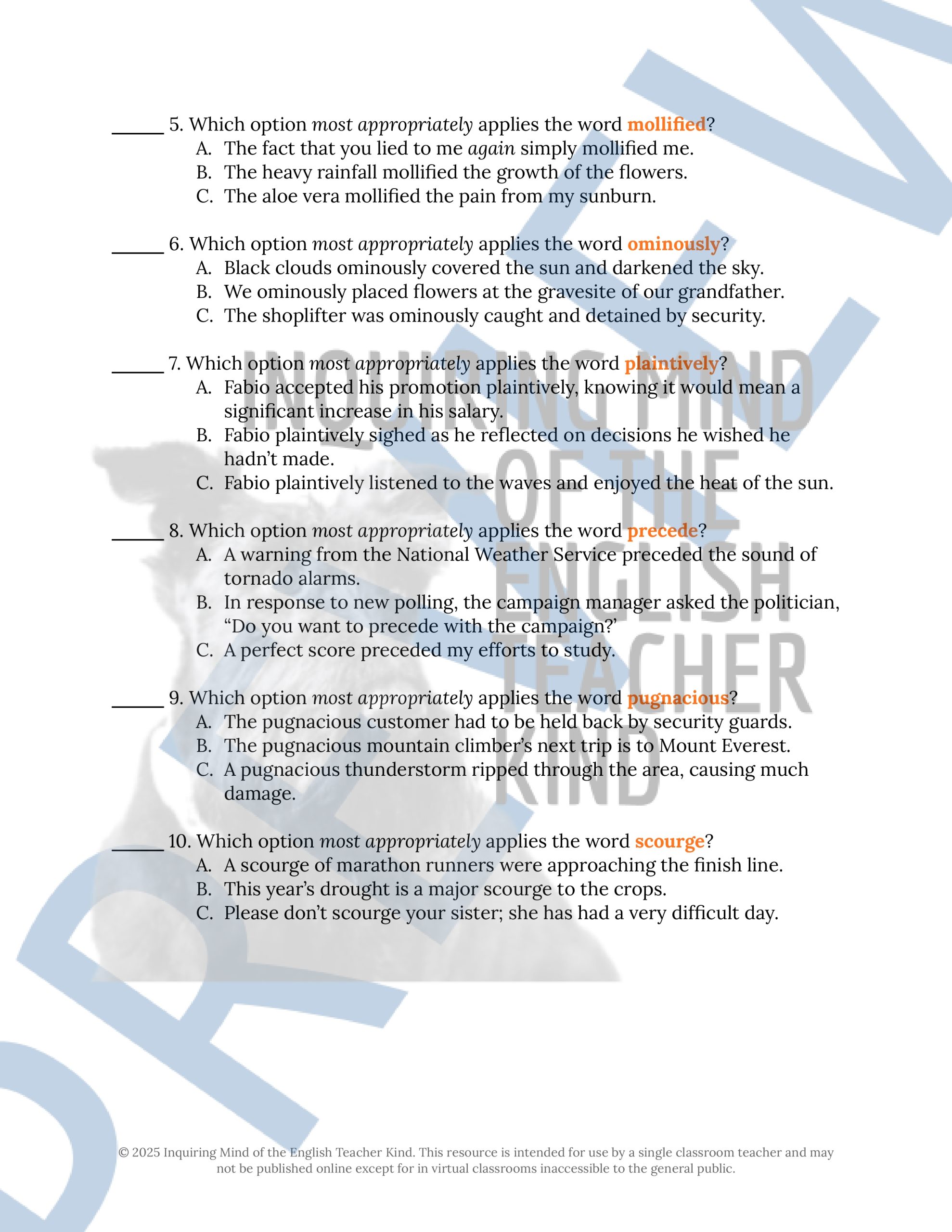 Of Mice and Men Chapter 2 Quiz, Analysis Worksheet, and Vocabulary ...