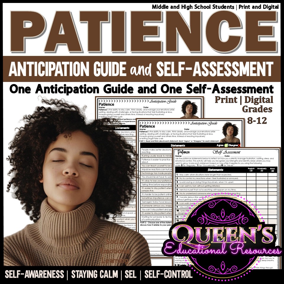 Patience Anticipation Guide and Self-Assessment | SEL