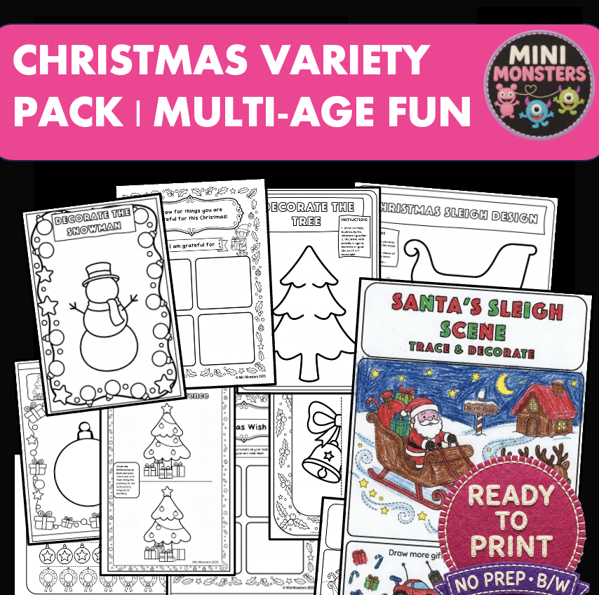 Christmas No-Prep Activities | Print & Go Variety Bundle