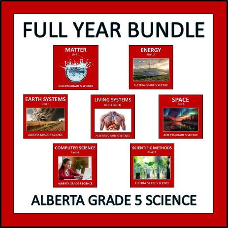 Alberta Grade 5 Science - Full Year Bundle