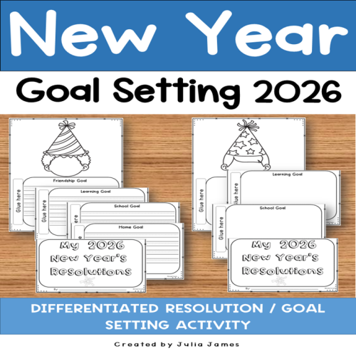 New Year Goal Setting 2026 - Craft | Writing Prompt| Resolution| Winter ...