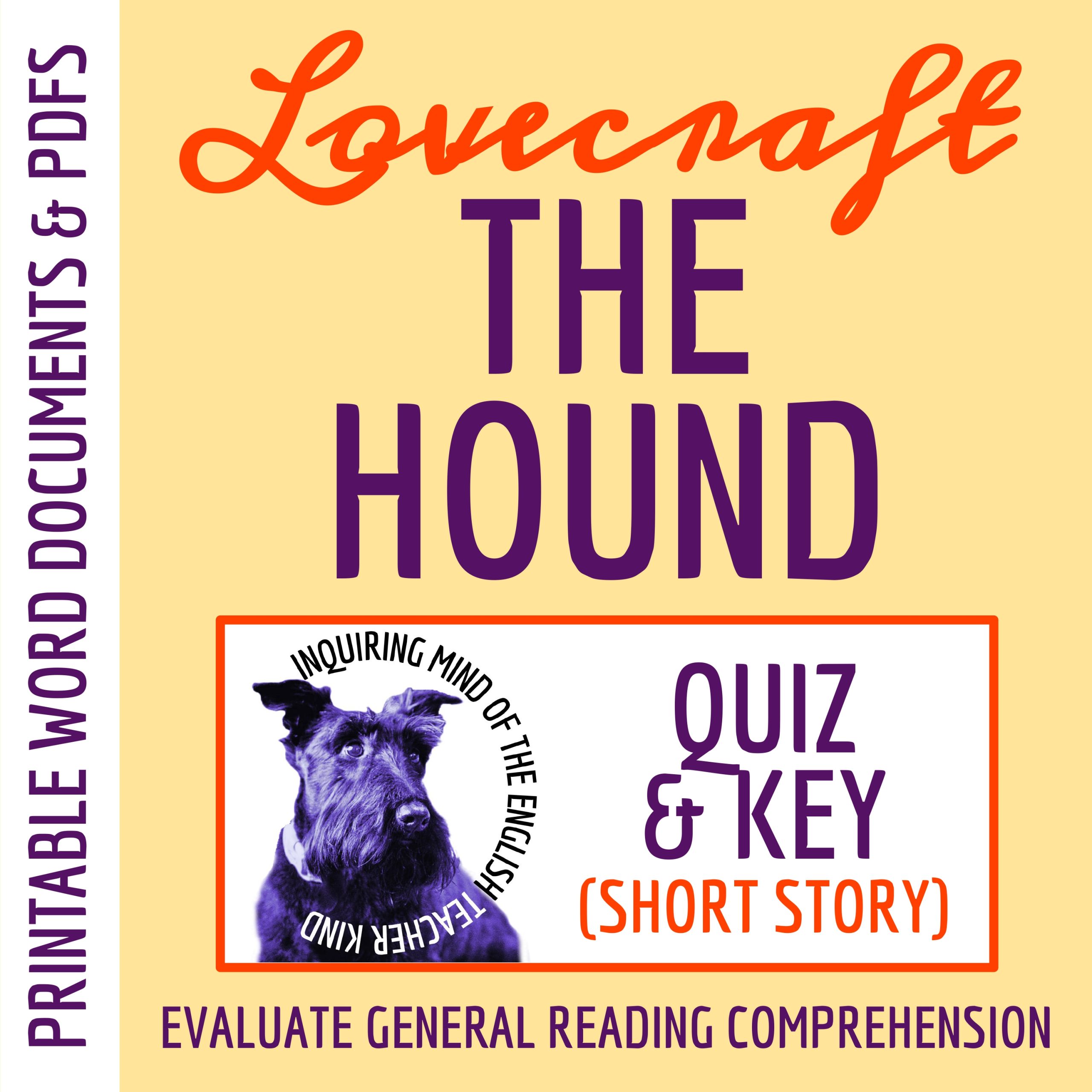 "The Hound" by H.P. Lovecraft Quiz and Answer Key