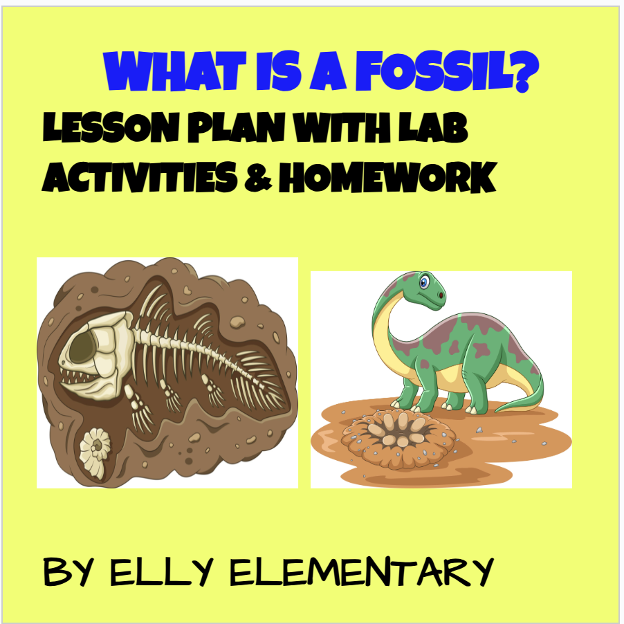 WHAT IS A FOSSIL? LESSON PLAN WITH LAB ACTIVITIES & HOMEWORK (4th-5th)