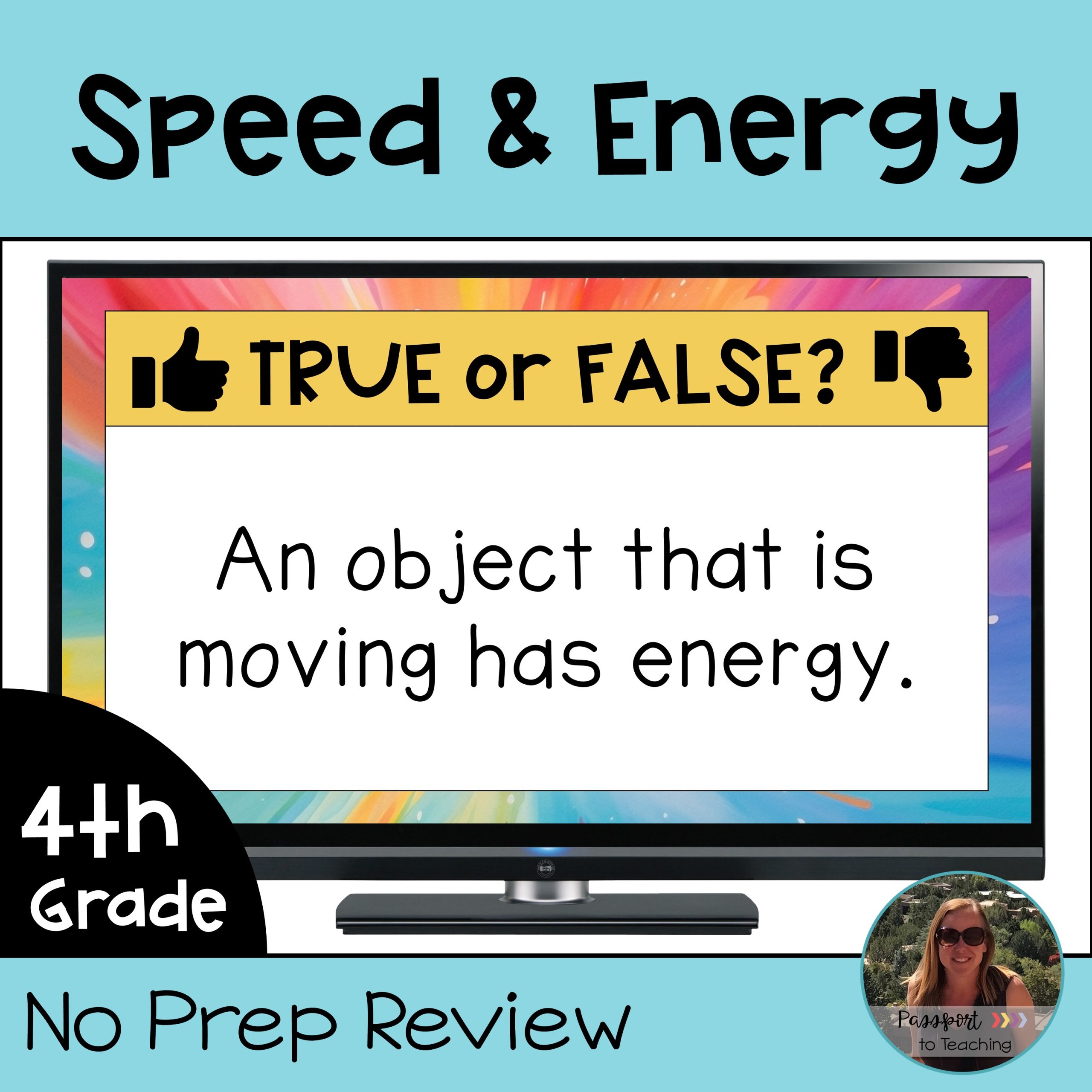 Speed and Energy Science Activity Review Slides NGSS 4-PS3-1