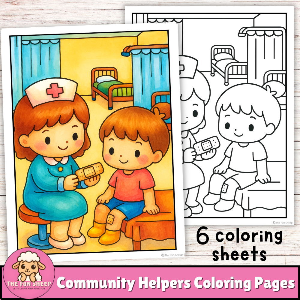 Community Helpers Coloring Pages | Jobs & Careers People Who Help Us Coloring