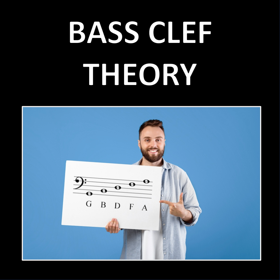 Bass Clef Theory - worksheets to help students read music