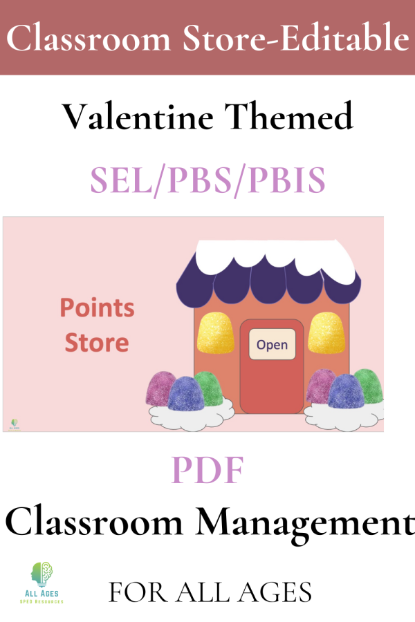 Valentine's Day Behavior Incentive | Editable Class Reward Store System ...