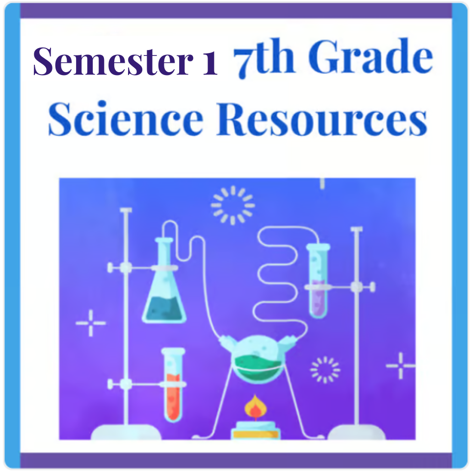 Semester 1 of 7th Grade Systems Science Digital Notebooks & Worksheets Bundle