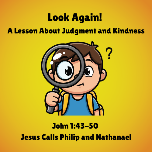 Jesus Calls Phillip & Nathanael - John 1:43-50 Lesson/Sermon - Look Again!