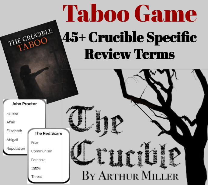 45+ The Crucible Terms, Characters, Symbols, etc. Review Taboo Game