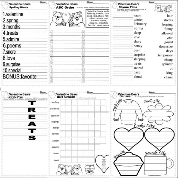 The Valentine Bears Read Aloud Book Companion Reading Comprehension ELA ...